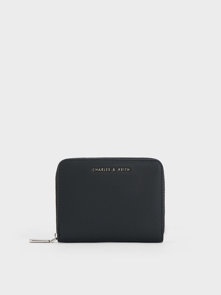 Basic Square Wallet, Black, hi-res