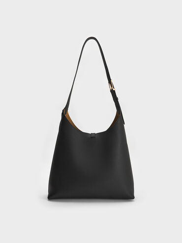 T&uacute;i đeo vai kho&aacute; xoay Chance, Đen, hi-res