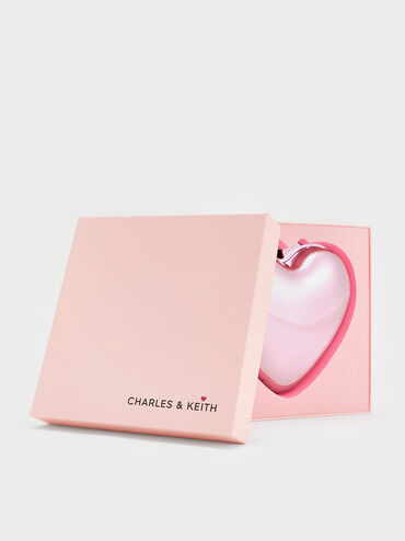 T&uacute;i đeo ch&eacute;o Metallic Heart, Hồng, hi-res