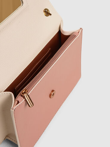 Tassel Shoulder Bag, Light Pink, hi-res