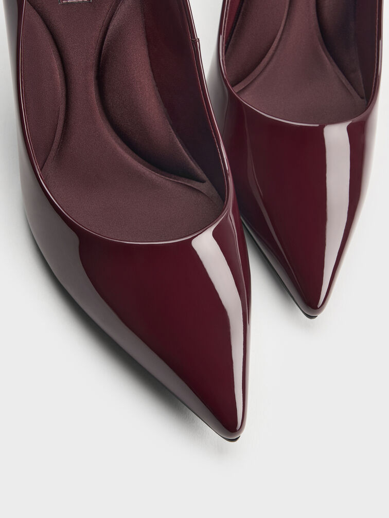 Gi&agrave;y cao g&oacute;t mũi nhọn Emmy Patent, Đỏ burgundy, hi-res
