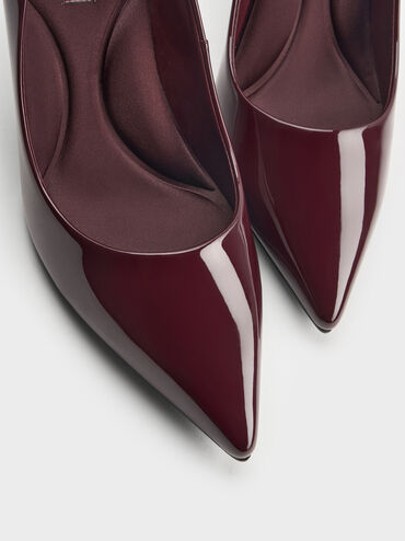 Gi&agrave;y cao g&oacute;t mũi nhọn Emmy Patent, Đỏ burgundy, hi-res