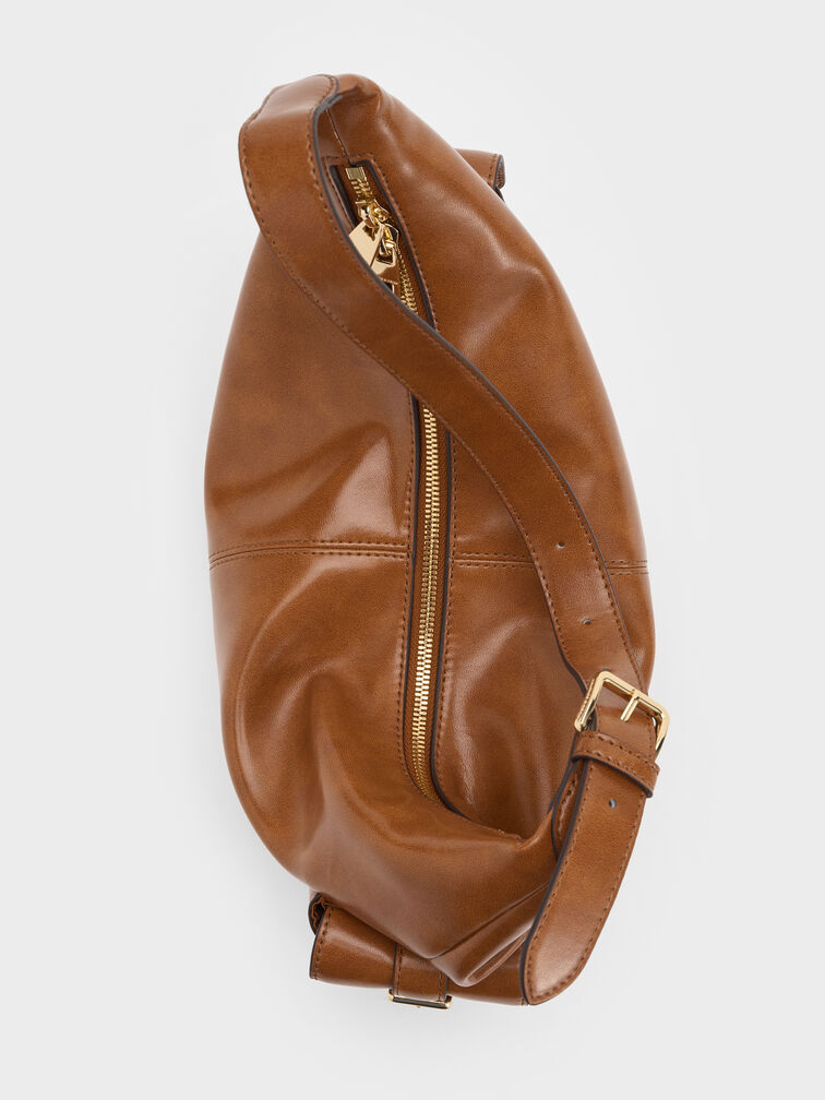 T&uacute;i đeo ch&eacute;o Bessie Side-Pocket, Distressed Tan, hi-res