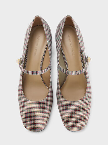 Gi&agrave;y cao g&oacute;t b&iacute;t mũi Marie Checkered, Nhiều m&agrave;u, hi-res