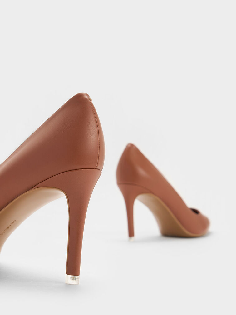 Gi&agrave;y cao g&oacute;t mũi nhọn Pointed Toe Stiletto, N&acirc;u, hi-res