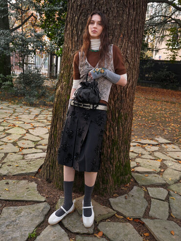 Gi&agrave;y b&uacute;p b&ecirc; quai ngang Louise, Trắng, hi-res