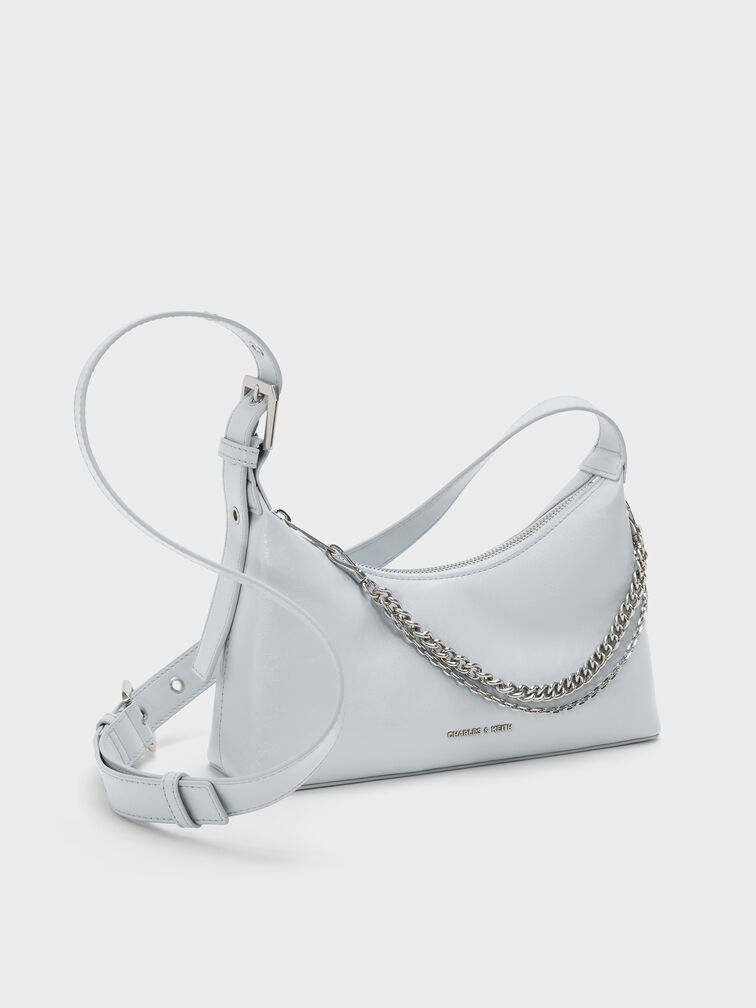 T&uacute;i đeo vai Atwood Chain-Embellished, Sea Salt Blue, hi-res