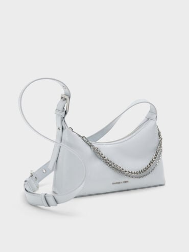 T&uacute;i đeo vai Atwood Chain-Embellished, Sea Salt Blue, hi-res