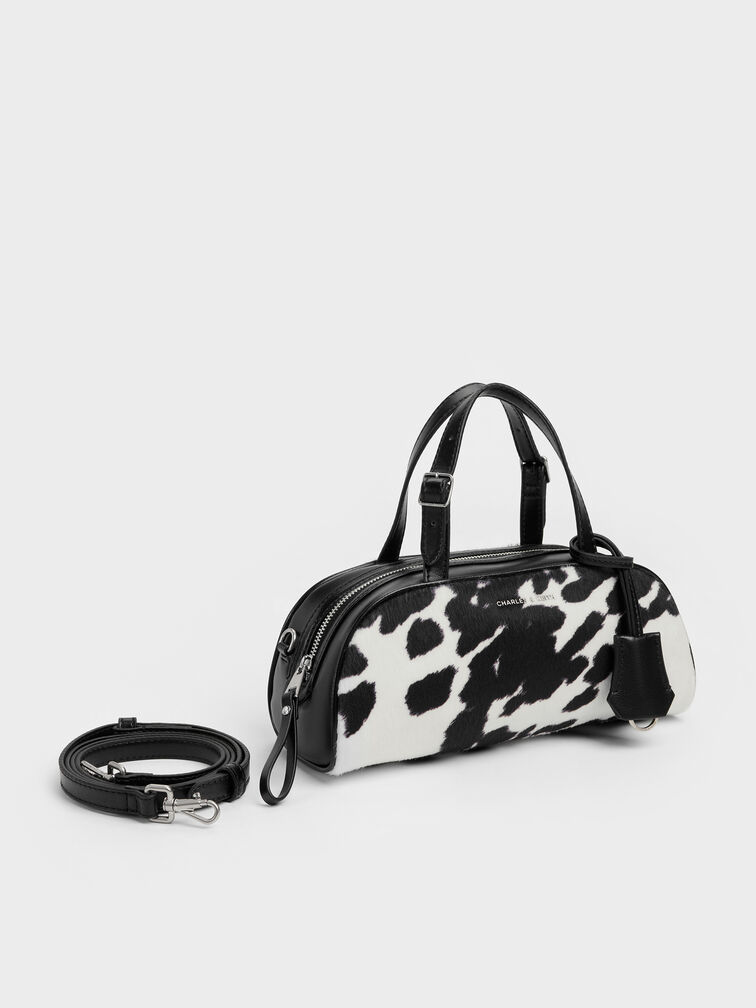 T&uacute;i x&aacute;ch d&aacute;ng d&agrave;i Vega Furry Cow-Print, Nhiều m&agrave;u, hi-res