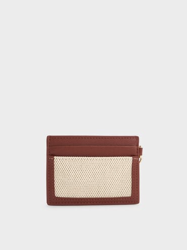 V&iacute; đựng thẻ phom chữ nhật Scottie Canvas, Gạch, hi-res