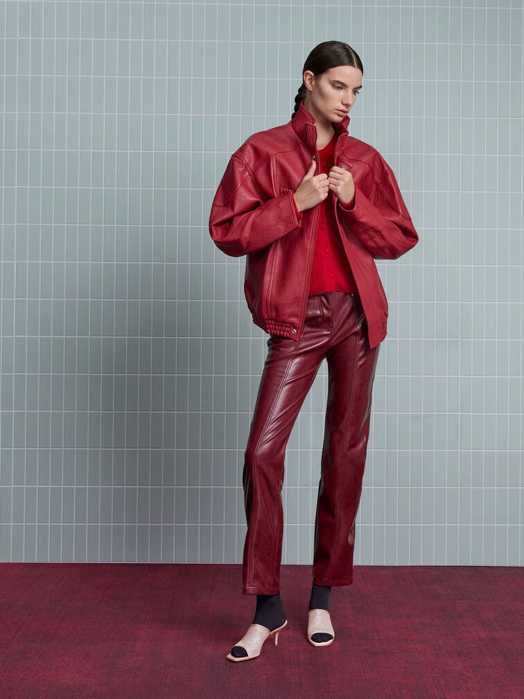 Glittered Mesh Heeled Mules, Pink, hi-res