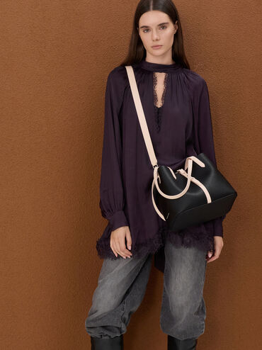 T&uacute;i đeo vai h&igrave;nh thang Beryl, Multi Black, hi-res