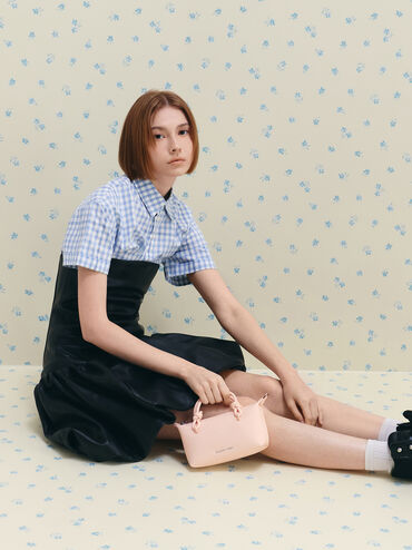 Sammie Knotted-Handle Tote Bag, Soft Pink, hi-res