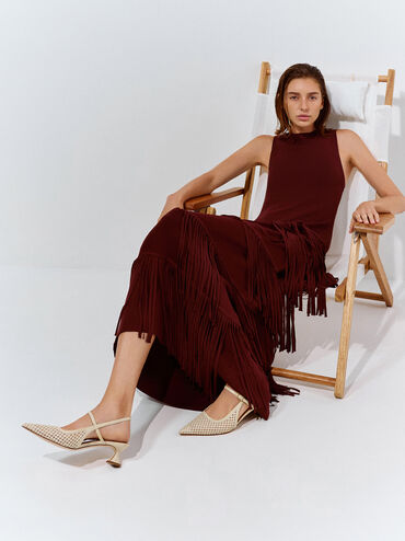 Gi&agrave;y cao g&oacute;t mũi nhọn Raffia, Be, hi-res