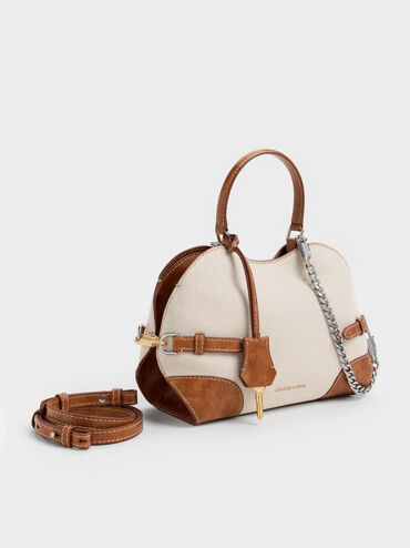 T&uacute;i x&aacute;ch Delfina Canvas Chain Side-Belt, Nhiều m&agrave;u, hi-res