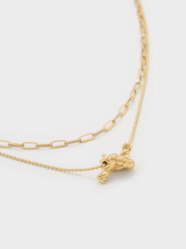 V&ograve;ng cổ Sable Rope-Knot, V&agrave;ng đồng, hi-res