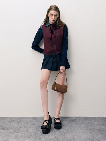 Elspeth Shoulder Bag, Chocolate, hi-res