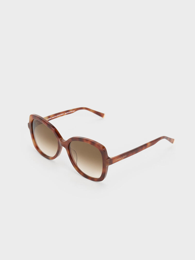 Acetate Butterfly Sunglasses, T. Shell, hi-res