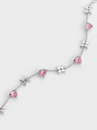 Bộ qu&agrave; tặng: T&uacute;i đeo vai Flower k&egrave;m trang sức, Soft Pink, hi-res