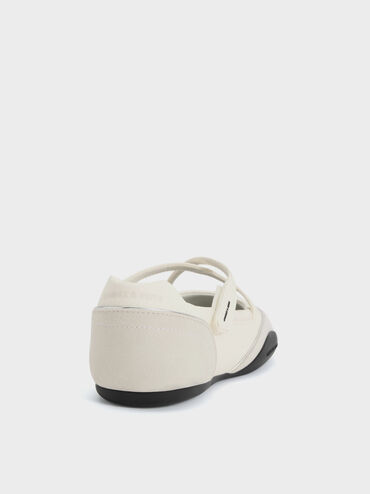 Mika Crossover Mary Jane Sneakers, White, hi-res