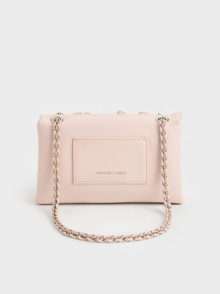 Gift Set: Flower Chain Shoulder Bag With Jewellery Set, Soft Pink, hi-res
