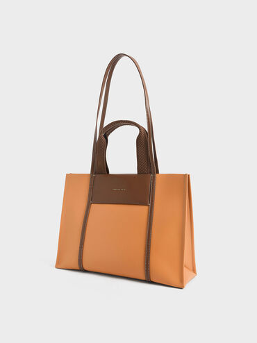 Shalia Tote Bag, Pumpkin, hi-res