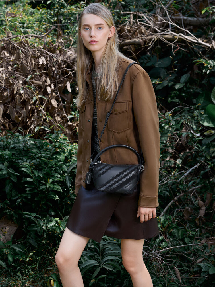 T&uacute;i x&aacute;ch Zeya Recycled Suede, Noir, hi-res