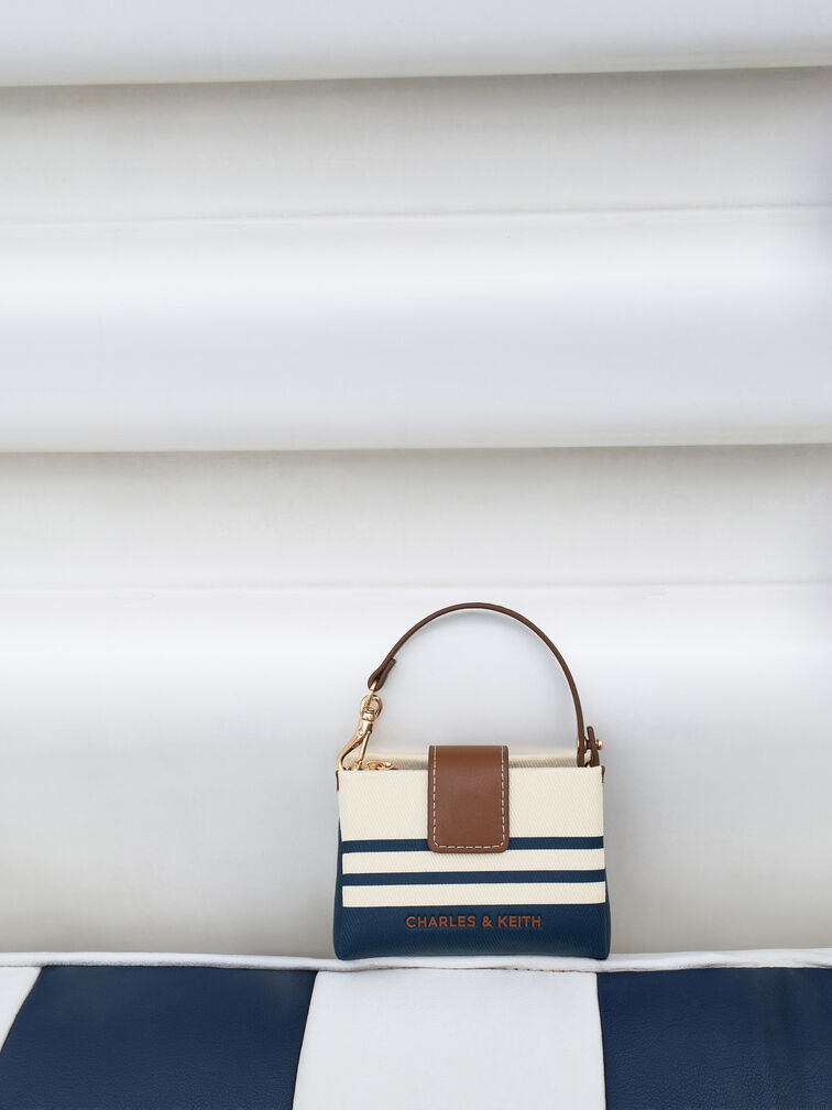 T&uacute;i x&aacute;ch chữ nhật Bosie Canvas Striped, Nhiều m&agrave;u, hi-res