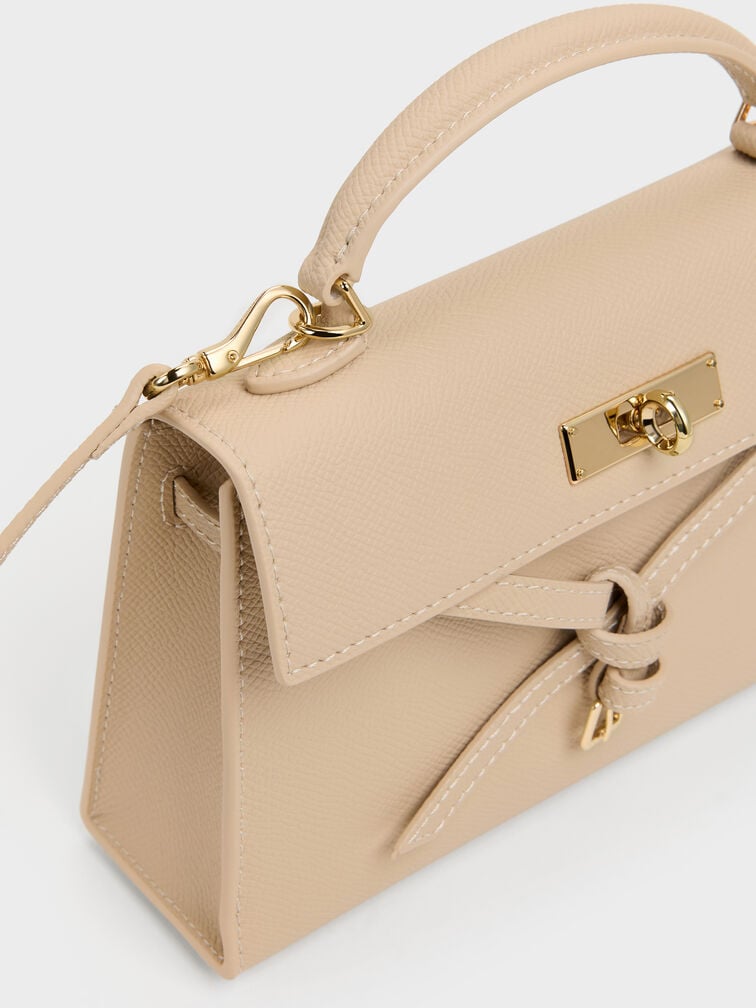 T&uacute;i x&aacute;ch h&igrave;nh thang Tricha Knotted-Belt, Sand Beige, hi-res