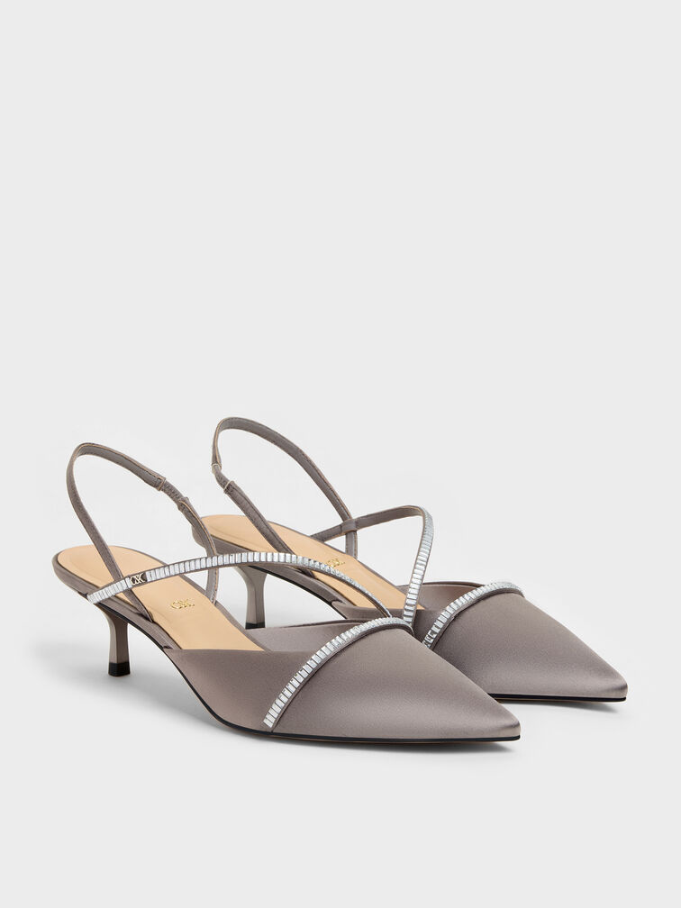 Gi&agrave;y sandals cao g&oacute;t mũi nhọn, X&aacute;m be, hi-res