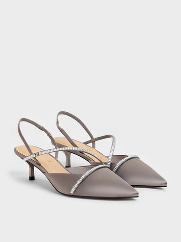 Gi&agrave;y sandals cao g&oacute;t mũi nhọn, X&aacute;m be, hi-res