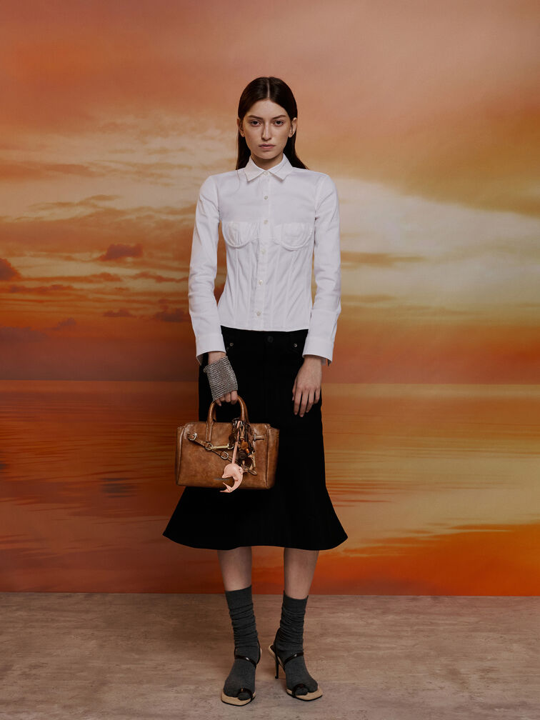 Delfina Dolphin & Starfish Charm, Multi, hi-res