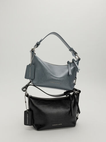 Tatiana Tassel Hobo Bag, Smoky Blue, hi-res