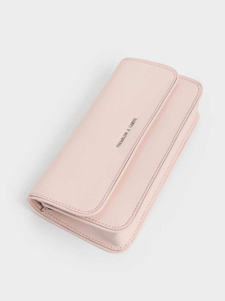 Lane Chain-Handle Wallet, Soft Pink, hi-res
