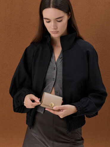 Behn Small Wallet, Taupe, hi-res