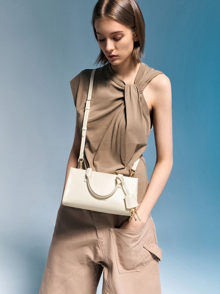 Mini Kerry Top Handle Bag, Cream, hi-res