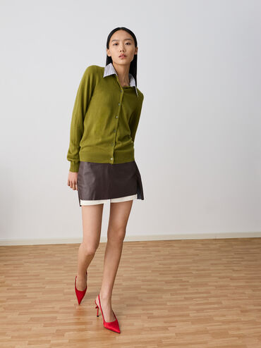 Gi&agrave;y sandals cao g&oacute;t Brantley Bow, Đỏ, hi-res