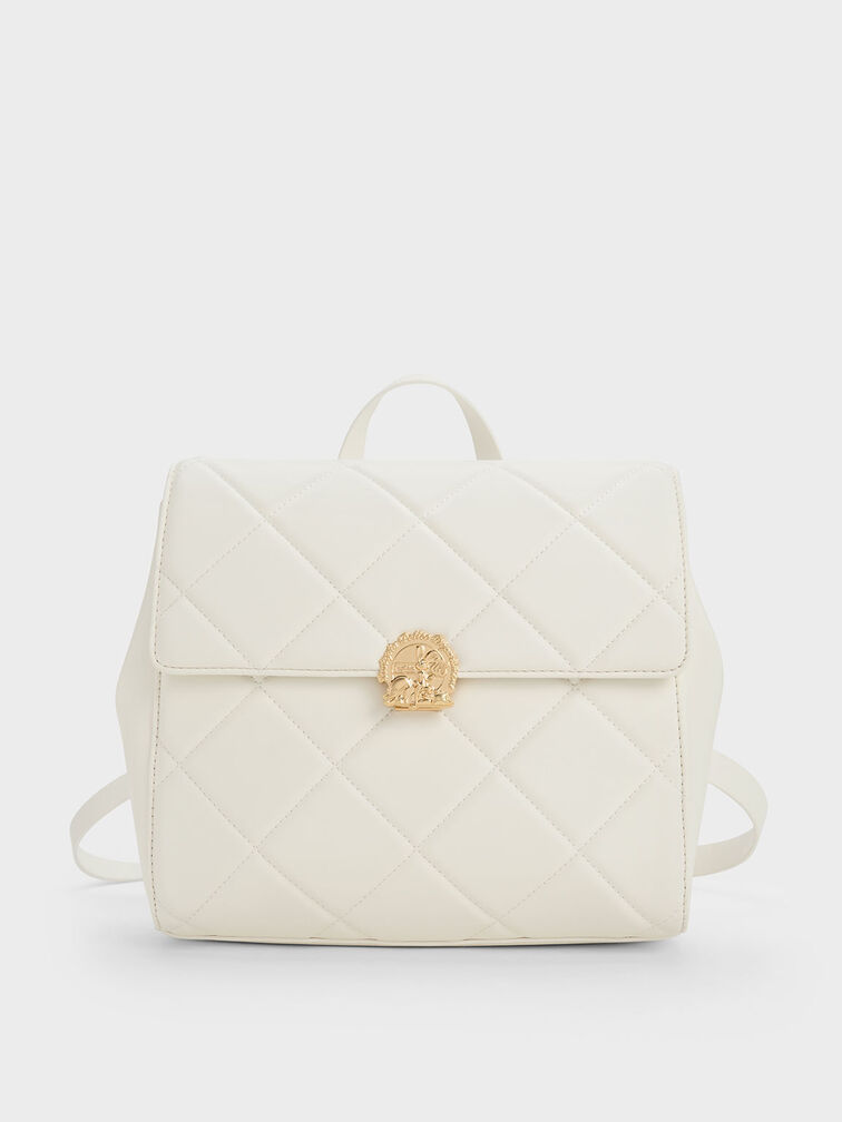 Judy Hopps Quilted Backpack, Cream, hi-res