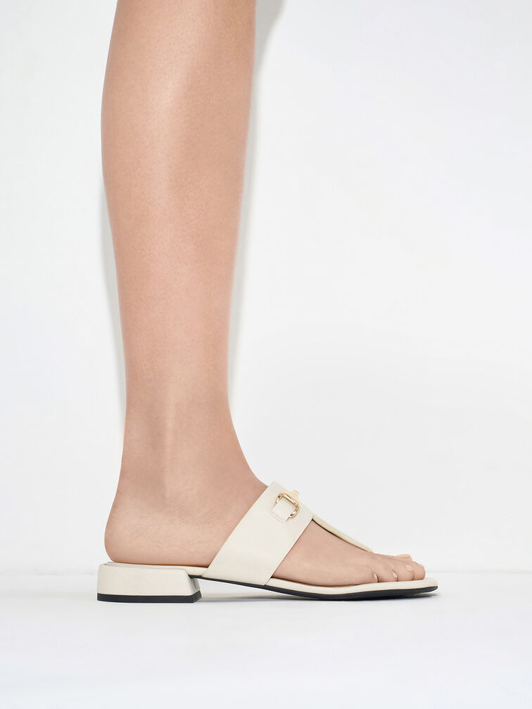 D&eacute;p kẹp T-Bar Metallic Accent, Phấn, hi-res