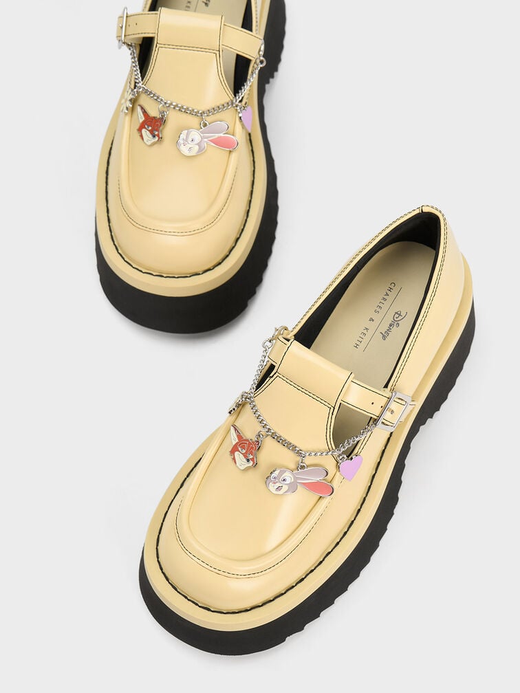 Giày lười mũi vuông bo tròn Judy Hopps, Vàng, hi-res