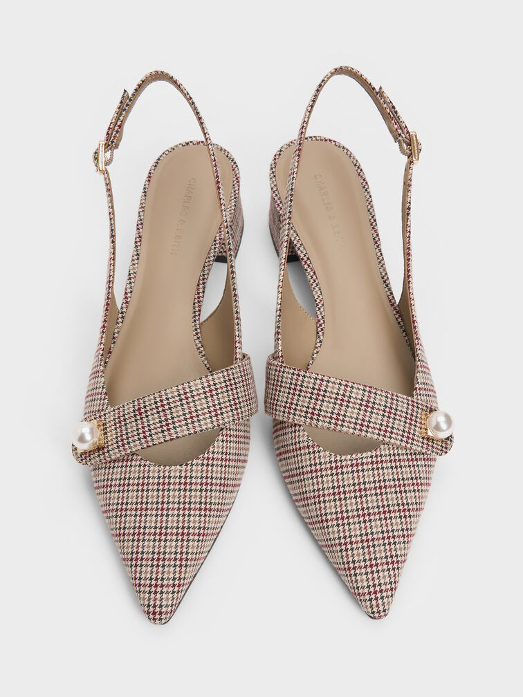 Gi&agrave;y sandals cao g&oacute;t Marie Checkered, Nhiều m&agrave;u, hi-res
