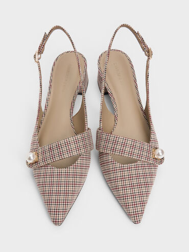 Gi&agrave;y sandals cao g&oacute;t Marie Checkered, Nhiều m&agrave;u, hi-res