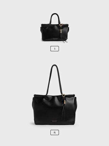 T&uacute;i tote tua rua Mini Zephyr, Đen, hi-res