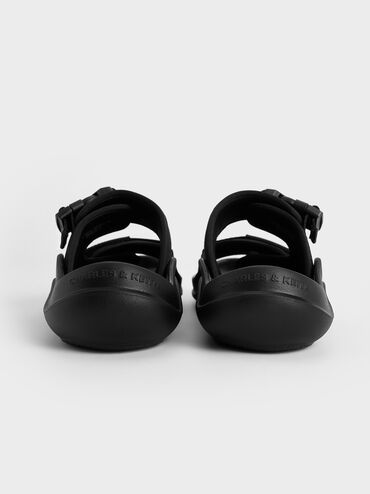 D&eacute;p quai ngang Nylon Double-Strap Sports, Đen họa tiết, hi-res