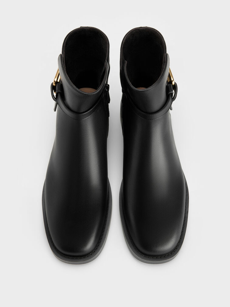 Gi&agrave;y boots cổ cao Daena, Đen, hi-res