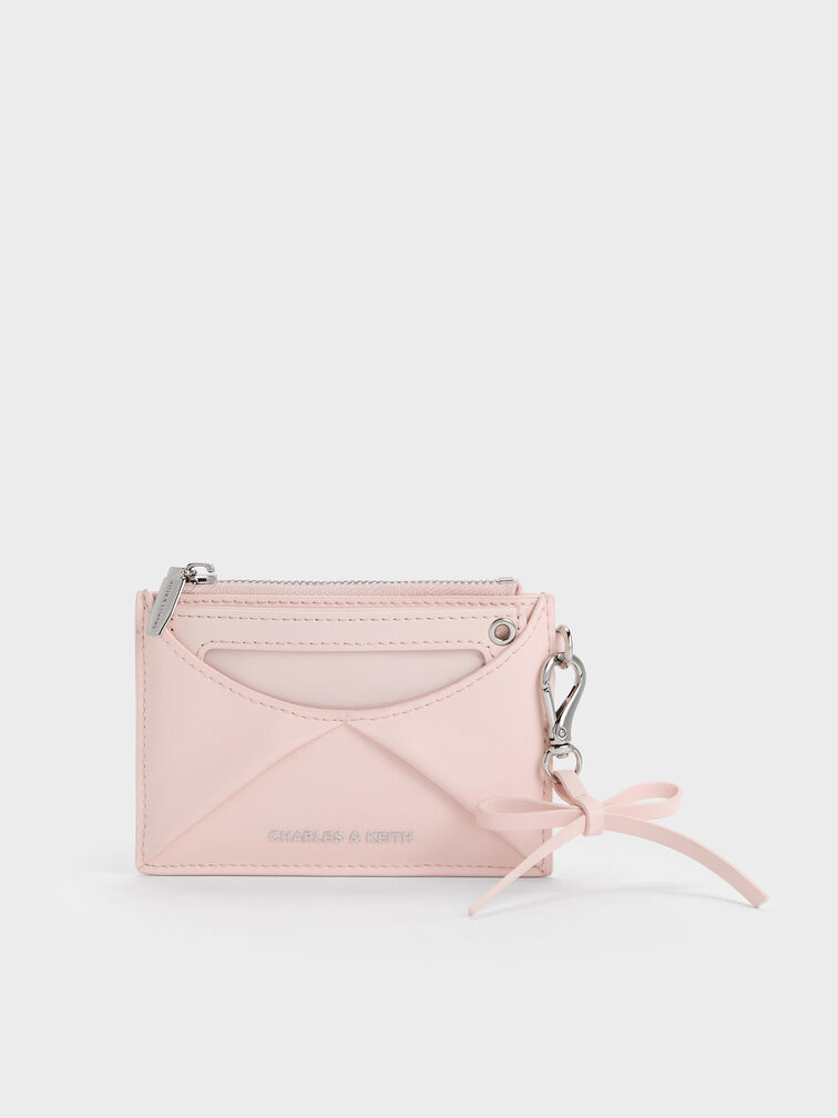 V&iacute; đựng thẻ Hazel Bow Panelled, Soft Pink, hi-res