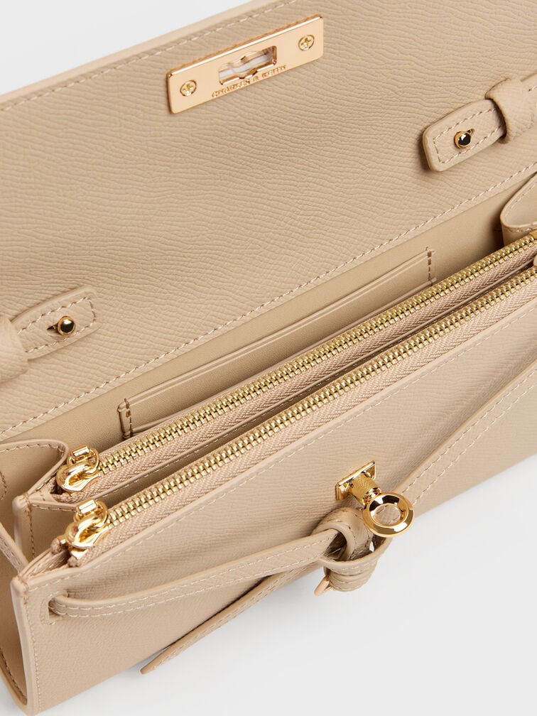 T&uacute;i đeo ch&eacute;o thắt d&acirc;y Tricha c&aacute;t be, Sand Beige, hi-res