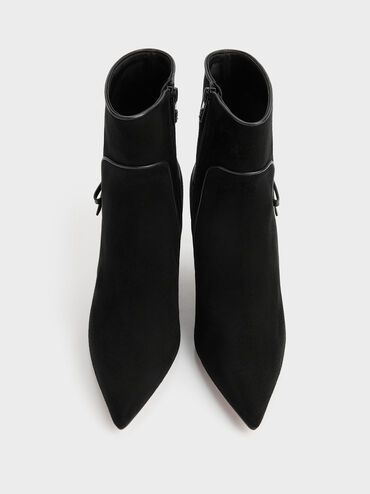 Gi&agrave;y boots cao g&oacute;t cổ cao, Đen họa tiết, hi-res