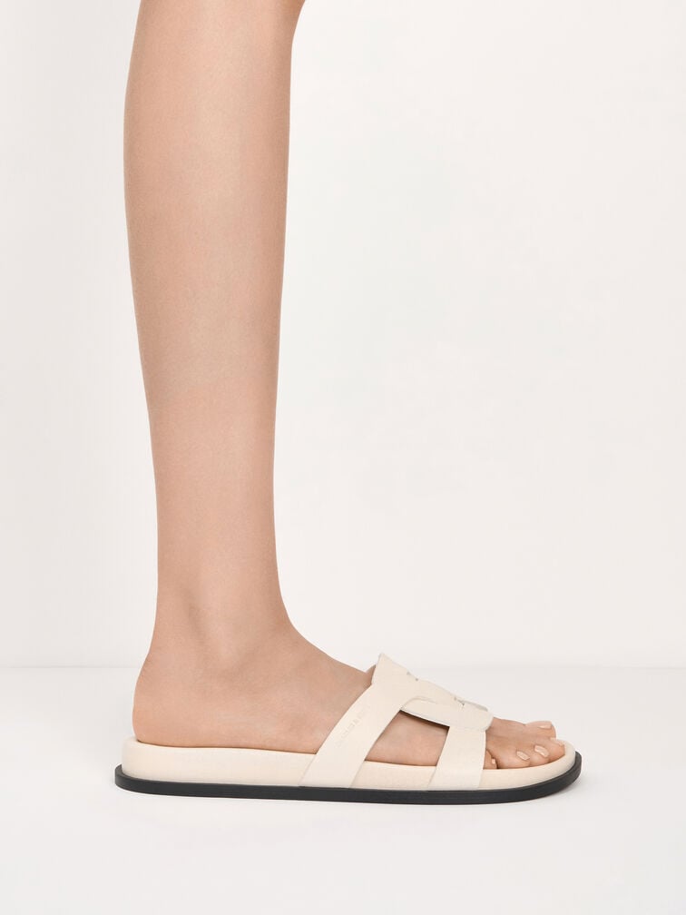 D&eacute;p quai ngang Fannie Interwoven Cut-Out, Kem, hi-res