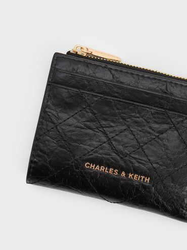 V&iacute; ngắn Duo Quilted đen, Đen, hi-res